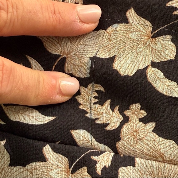 Express Womens Floral Ruffle Dress Fairy Grunge Whimsigoth Asymmetrical Whimsy - Picture 12 of 12